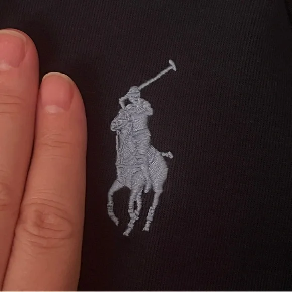 Polo Ralph Lauren Navy Blue zip light Jacket with light blue and white accents - Picture 3 of 7